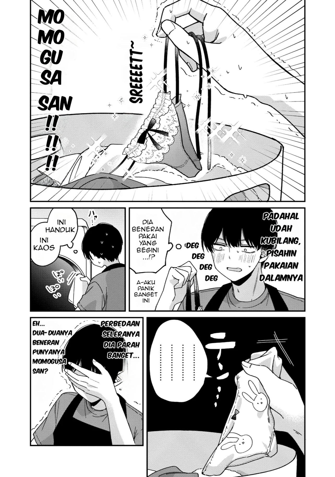 Momogusa-san ga Monogusa Sugiru!! Mencuci Pakaian Gadis Cantik 第4页