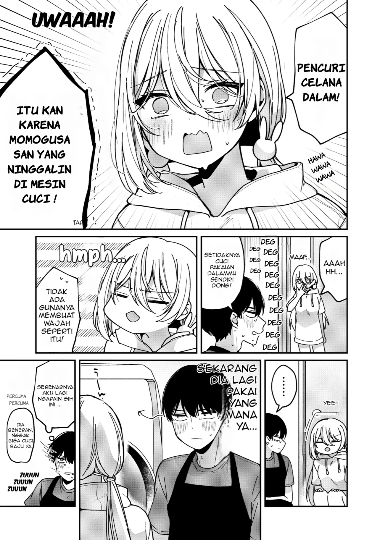 Momogusa-san ga Monogusa Sugiru!! Mencuci Pakaian Gadis Cantik 第6页