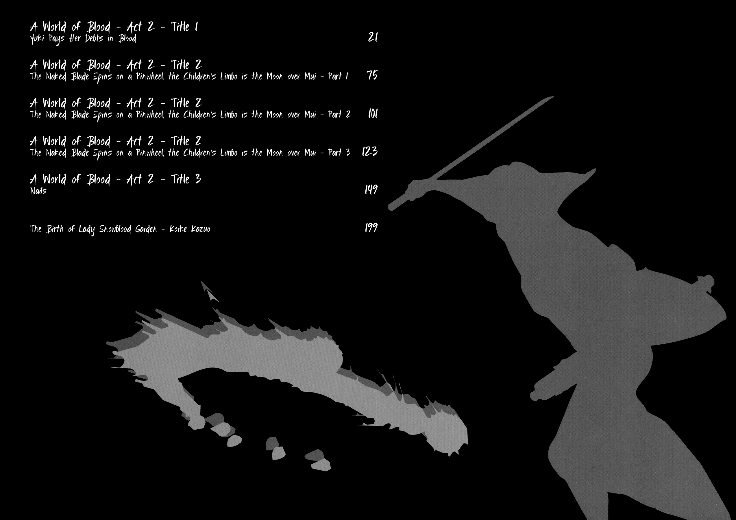 Lady Snowblood Gaiden Illustrations 第16页