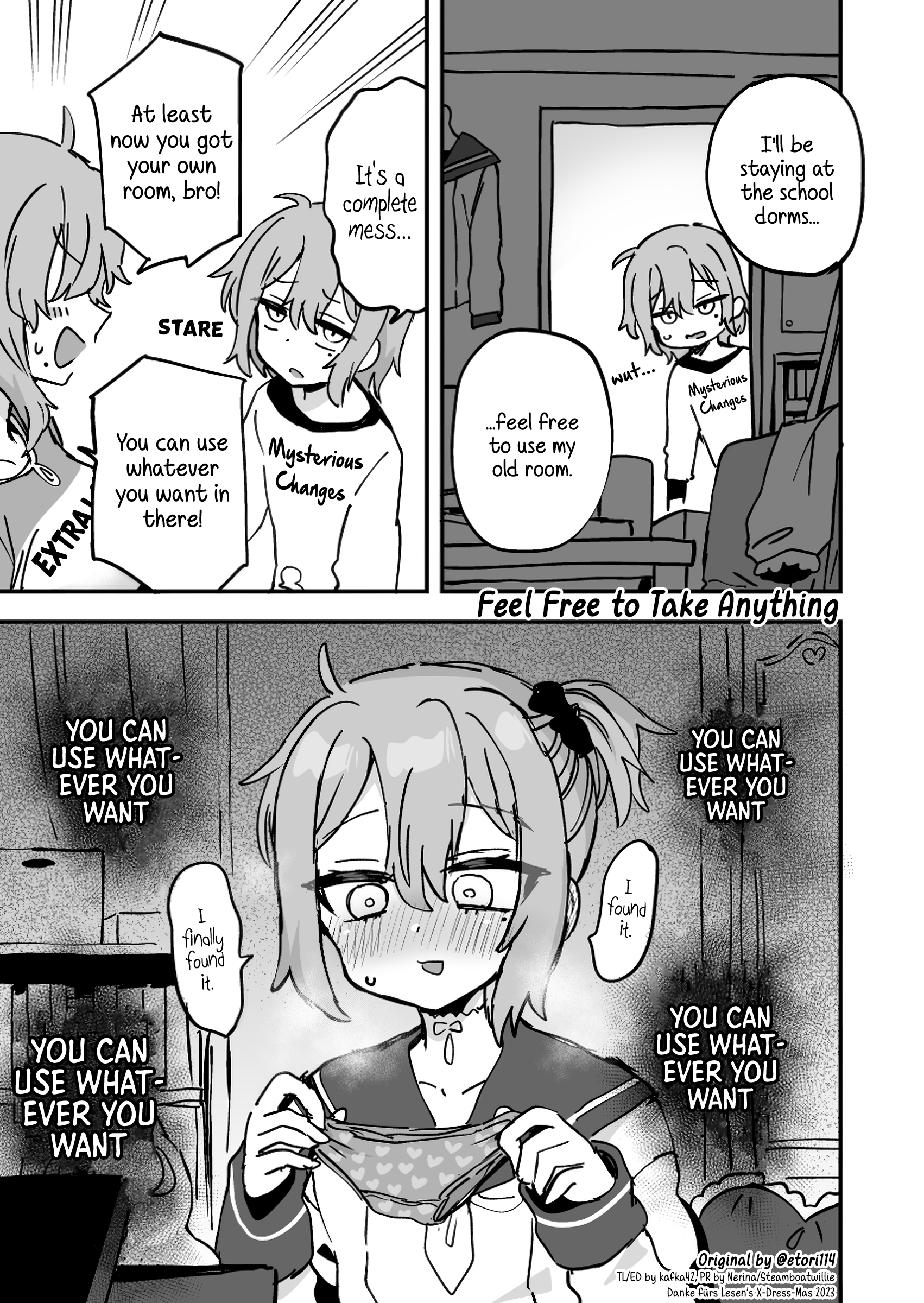 Feel Free to Take Anything 第1页