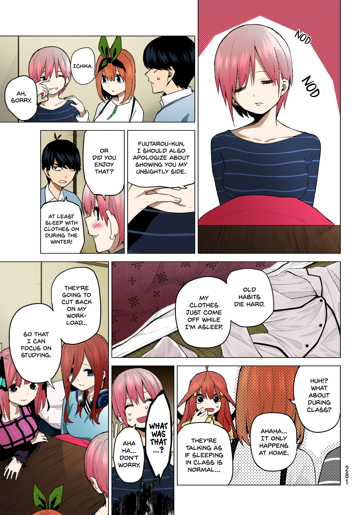 5Toubun no Hanayome (Fan Colored) Good Work Today ① 第5页