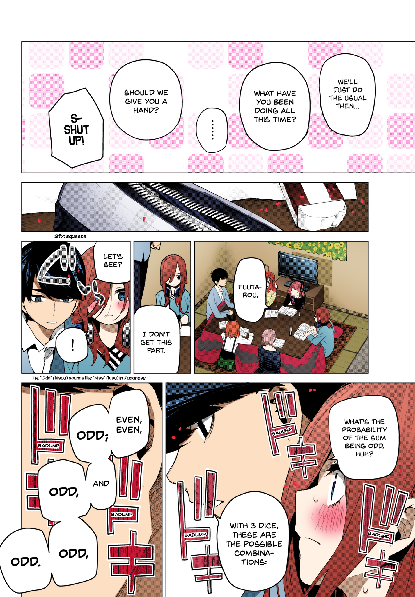 5Toubun no Hanayome (Fan Colored) Good Work Today ① 第8页