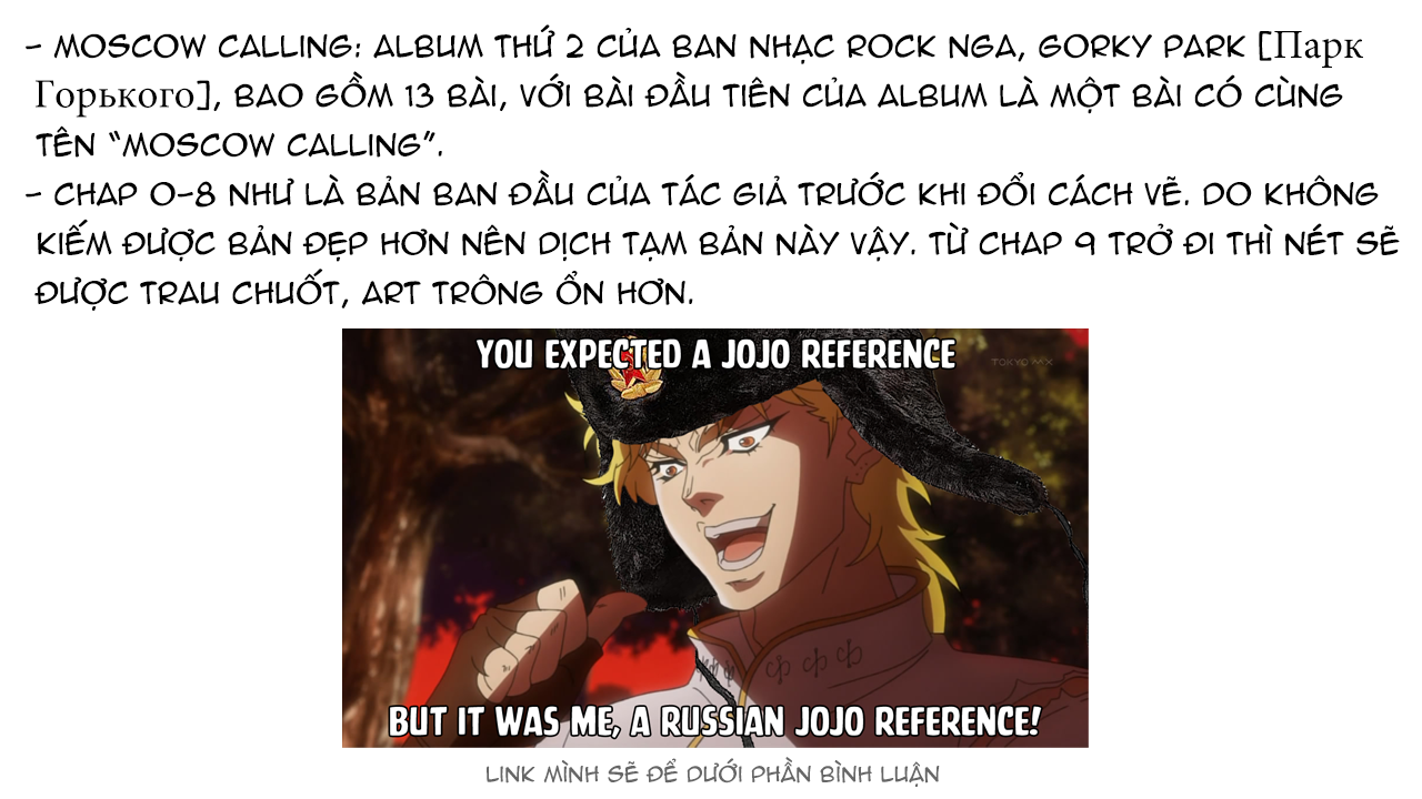 JoJo's Bizarre Adventure - Moscow Calling (Doujinshi) Mở đầu [bản web] 第7页