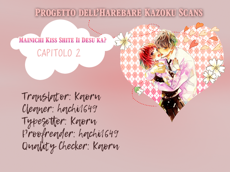 Mainichi Kiss shite ii desu ka? Bacio di arrivederci 第1页