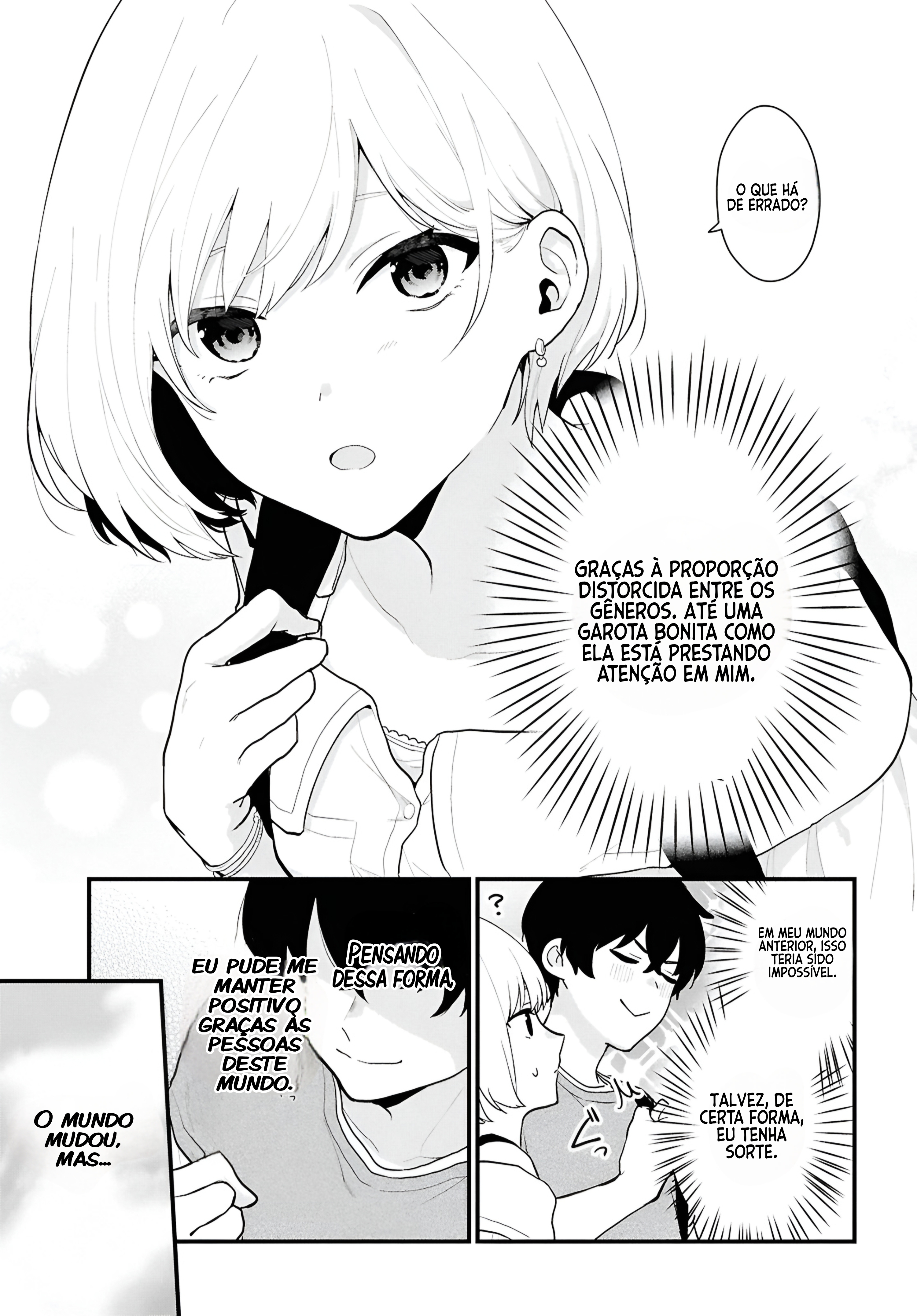 Danjo-hi 1:5 no Sekai demo Futsuu ni Ikirareru to Omotta? ~Gekiomoi Kanjou na Kanojo-tachi ga Mujikaku Danshi ni Honrou Saretara~ Vol. 1 Ch. 1 第10页