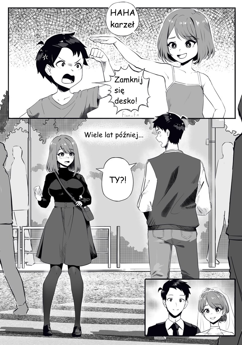 A 3 panel Romcom Manga which ends in a page 第3页