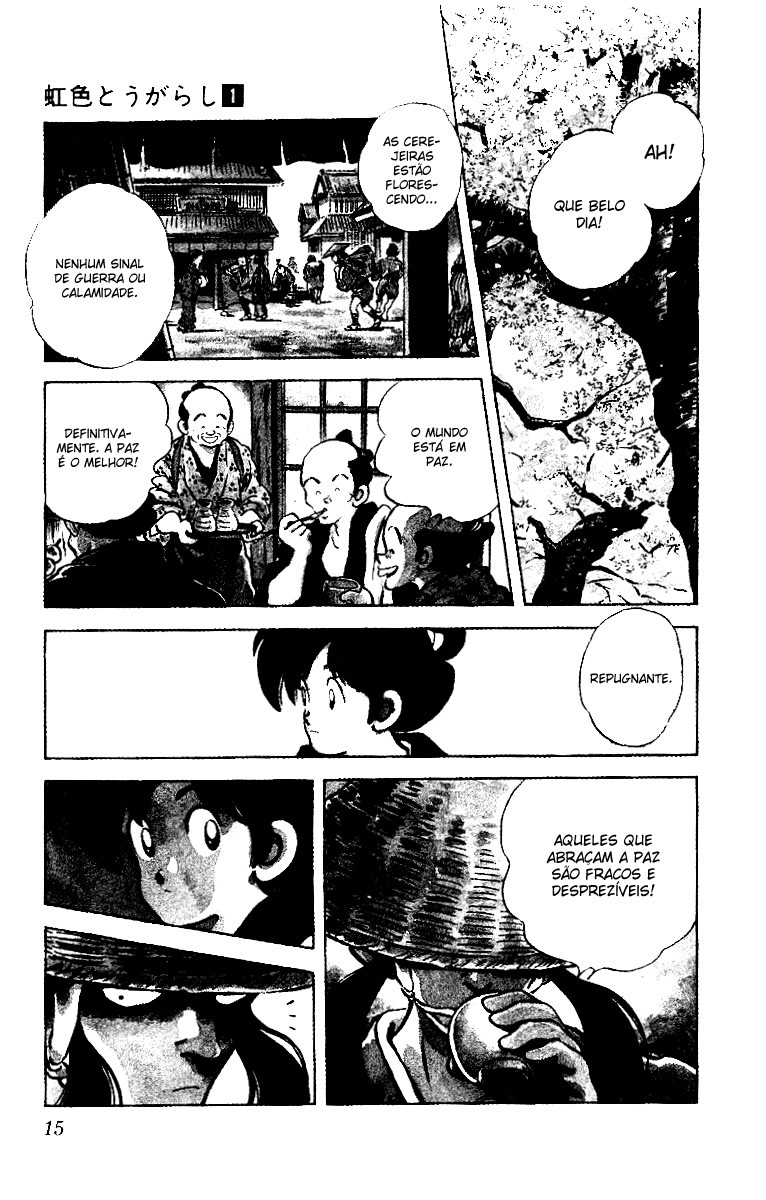 Nijiiro Togarashi Os Irmões da Aldeia Karakuri 第16页