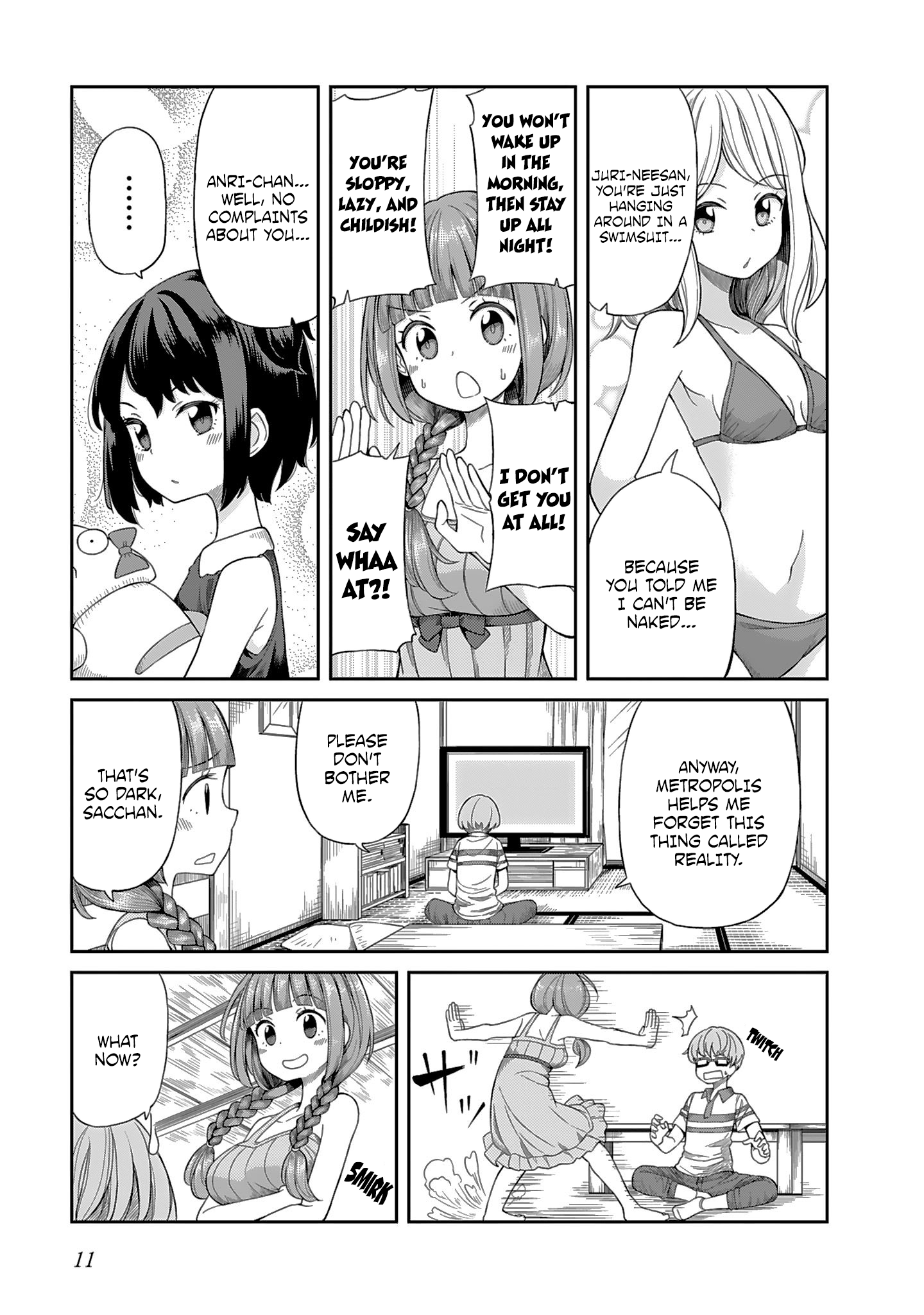 Hinomoto Sanshimai wa Kamatte Hoshii Young Sacchan's worries 第7页