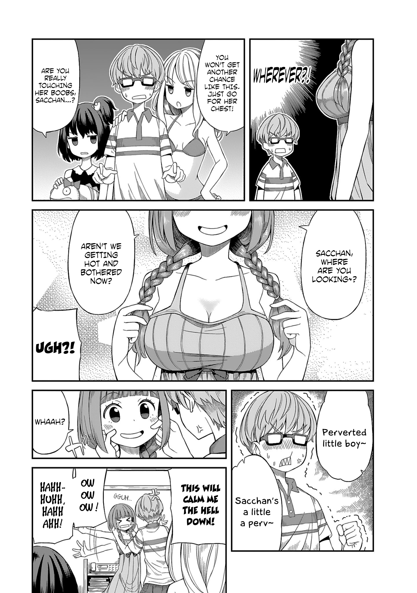 Hinomoto Sanshimai wa Kamatte Hoshii Young Sacchan's worries 第9页