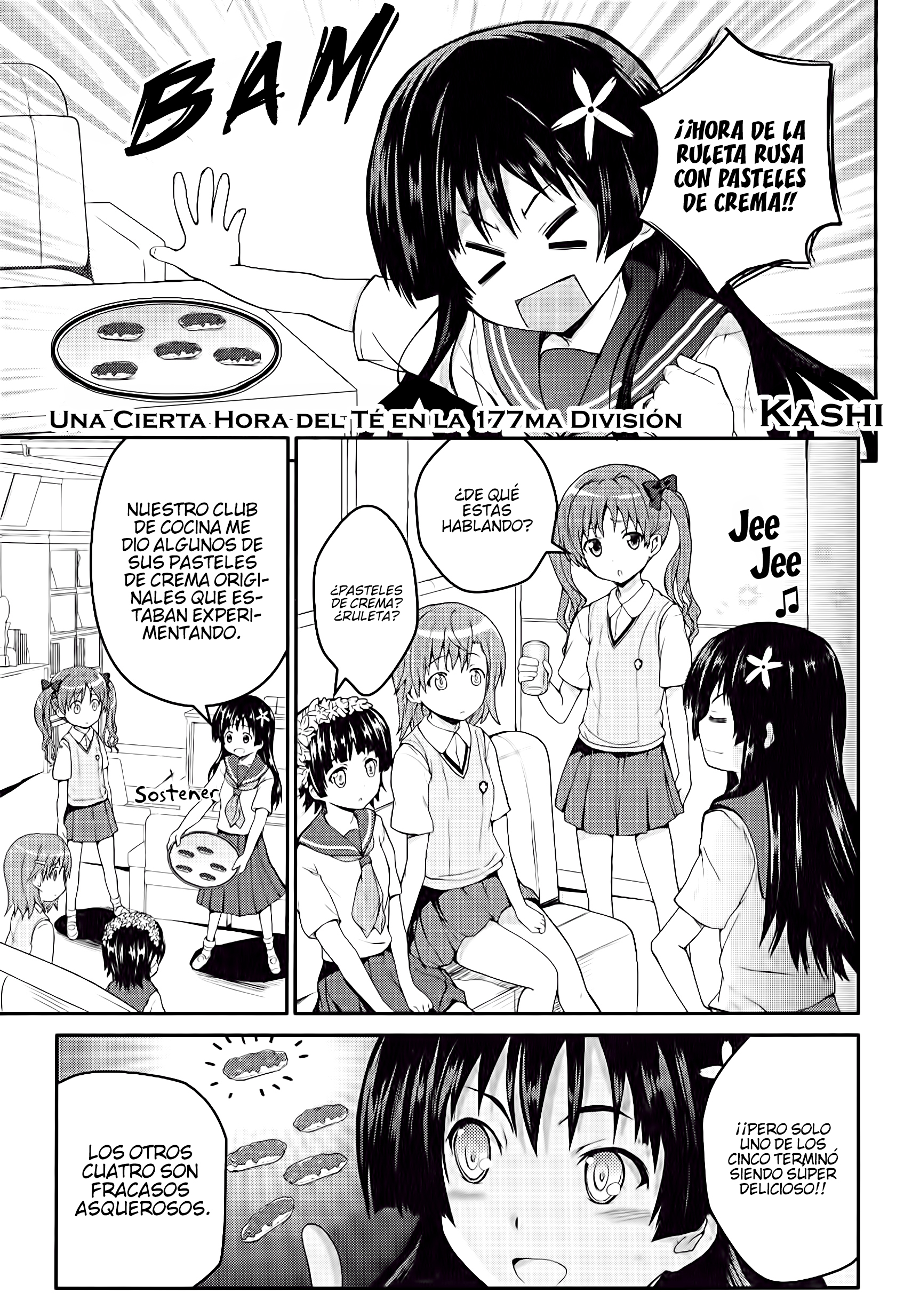 Koushiki Comic Anthology - Toaru Kagaku no Railgun featuring Toaru Majutsu no Index Una Cierta Hora del Té en la 177ma División 第1页