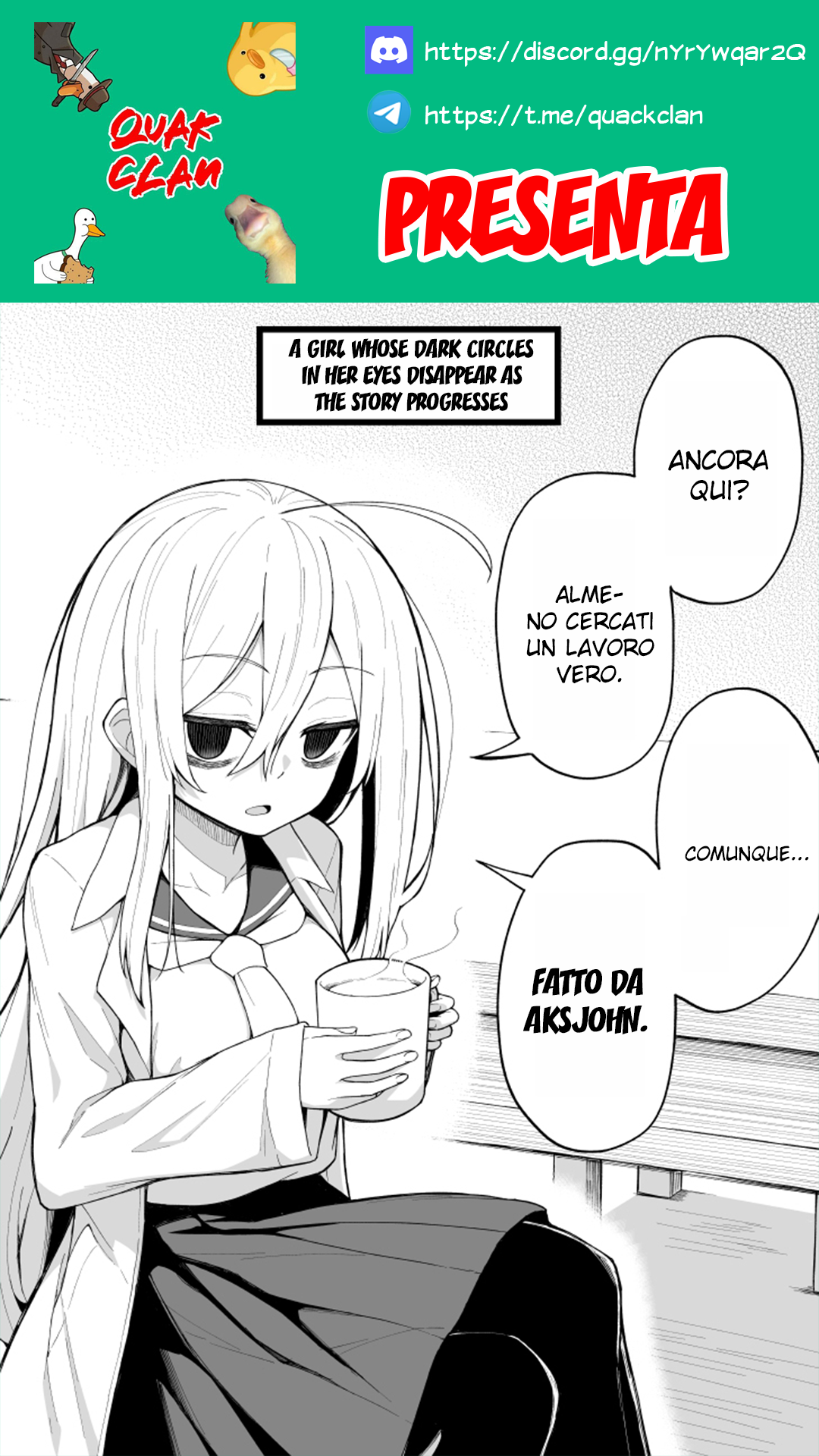 Hanashi ga Susumu Goto ni Me no Kuma ga Kieteiku Onnanoko Ch. 2 第1页