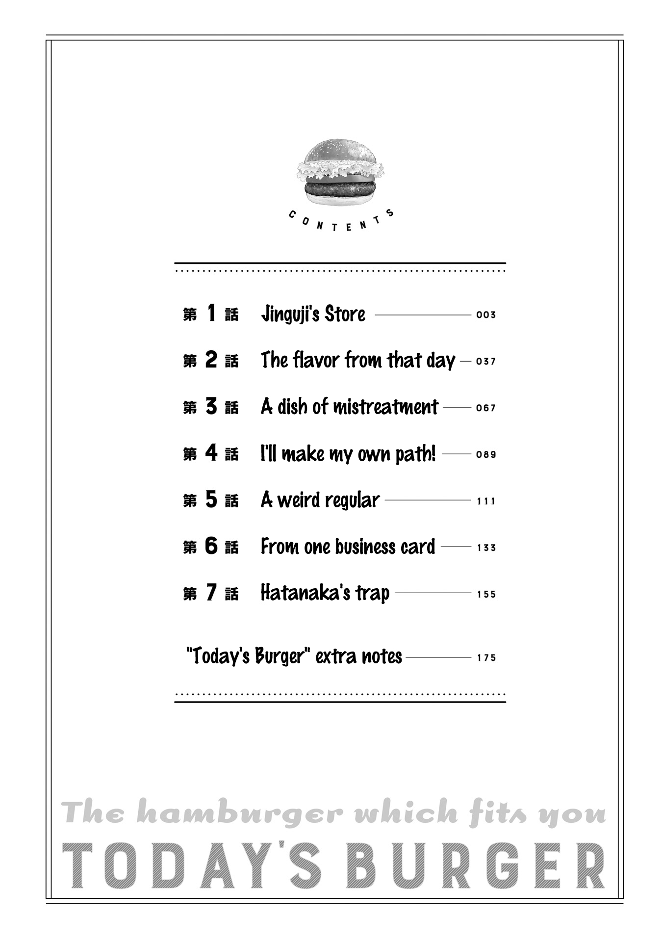 Honjitsu no Burger 第3页