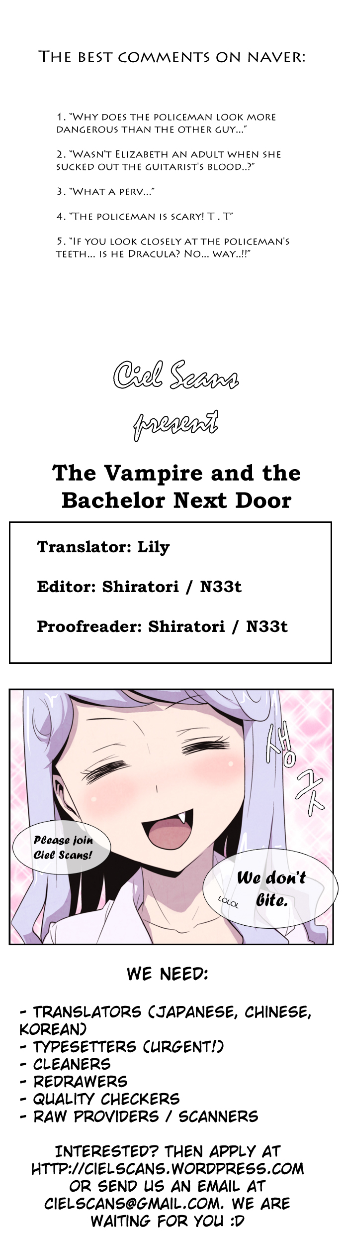 The Vampire and the Bachelor Next Door 第1页