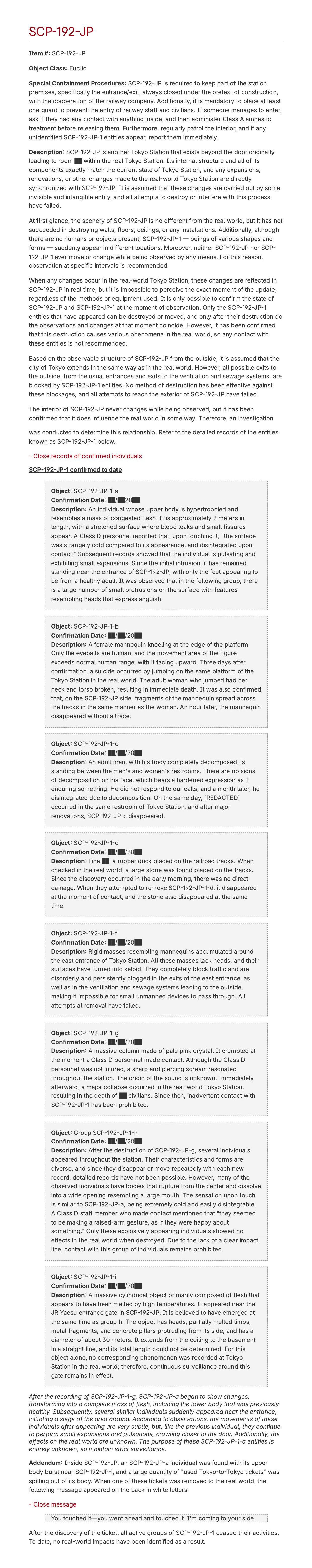 SCP tte Nan desu ka? Discuss 第47页