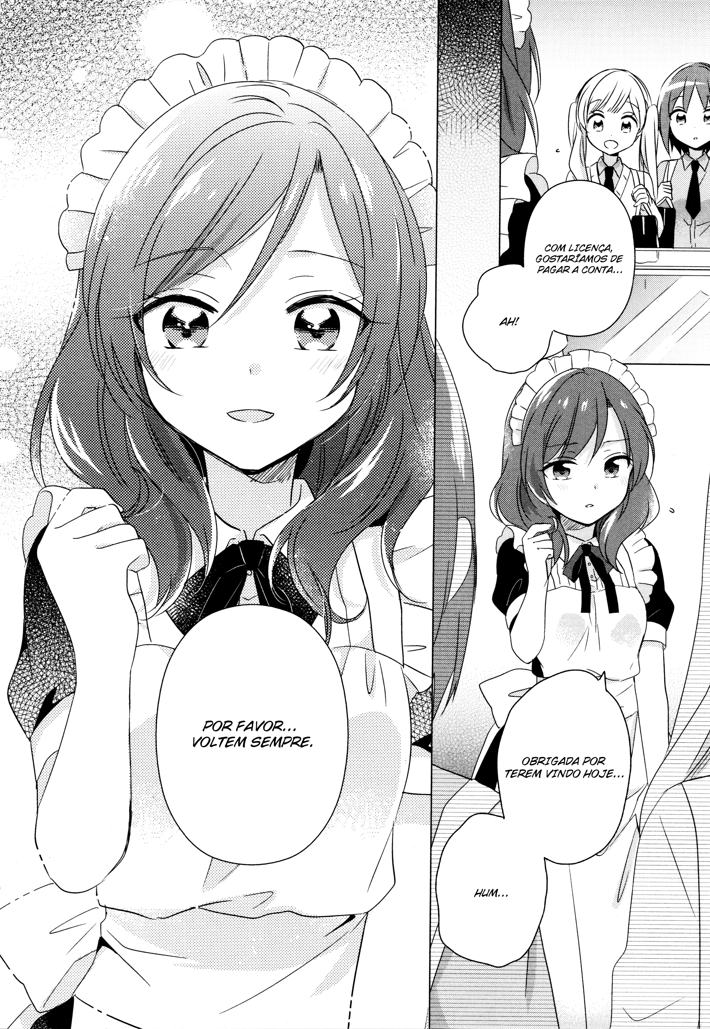 Love Live! Comic Anthology µ's Sweet Memories Minalinsky e a experiência da empregada doméstica de um dia 第11页