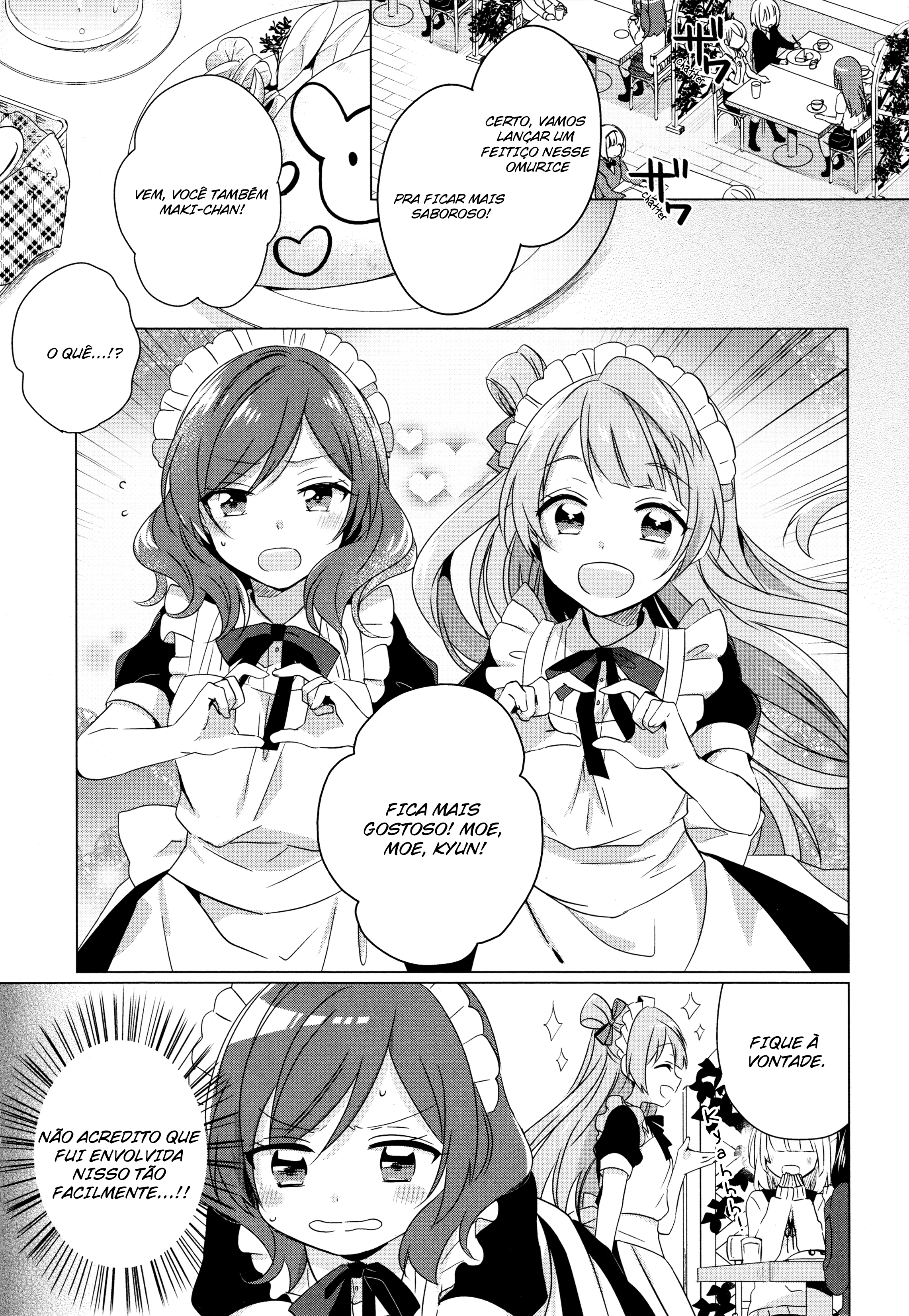 Love Live! Comic Anthology µ's Sweet Memories Minalinsky e a experiência da empregada doméstica de um dia 第6页