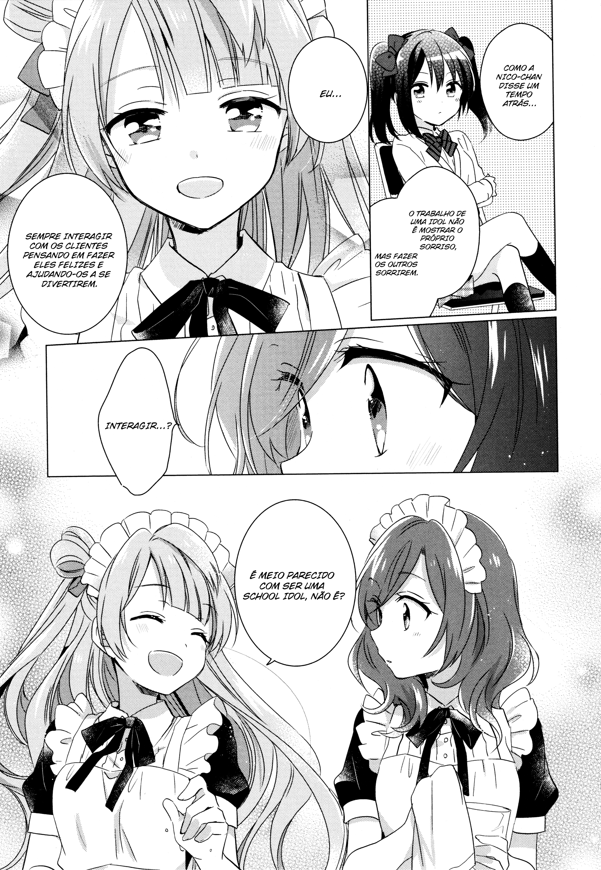Love Live! Comic Anthology µ's Sweet Memories Minalinsky e a experiência da empregada doméstica de um dia 第10页