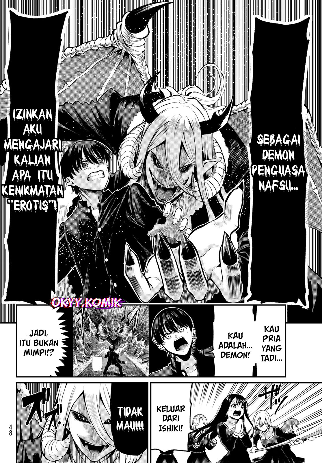 Irozuku Monochrome Demon Penuh Nafsu Dan Gadis Suci 第37页