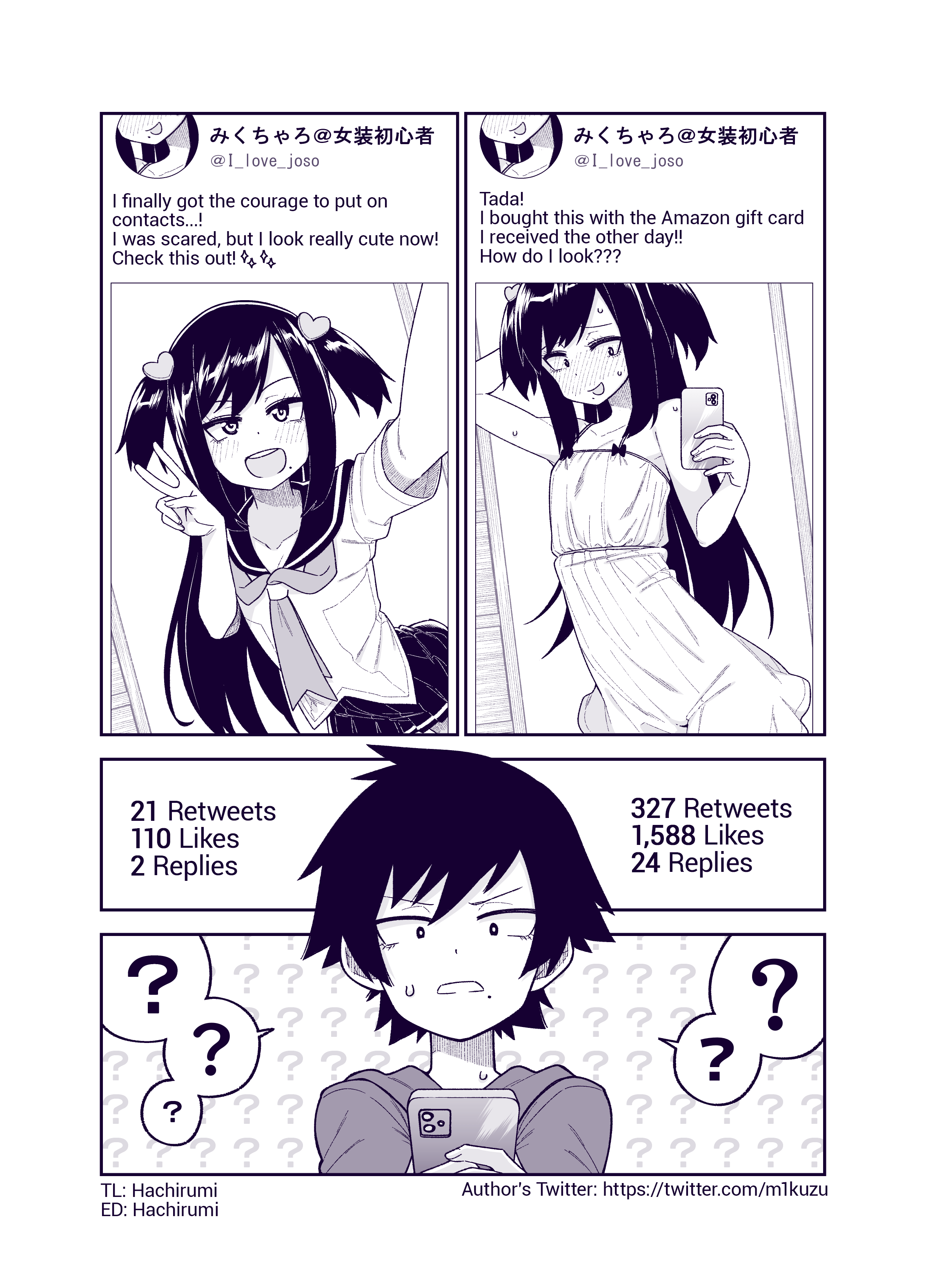 The Crossdressing Boy Who Understood His Fan's Demand 第1页