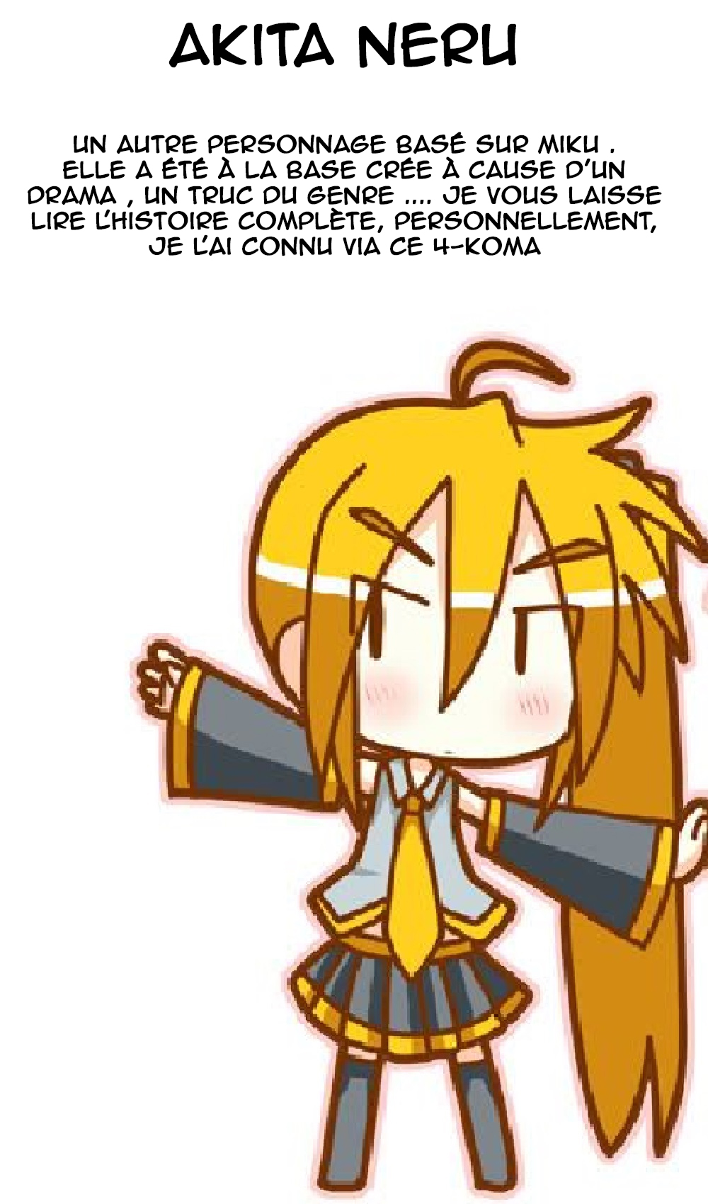 VOCALOID - Chibi Miku-san (Doujinshi) Présentation des personnages 第9页