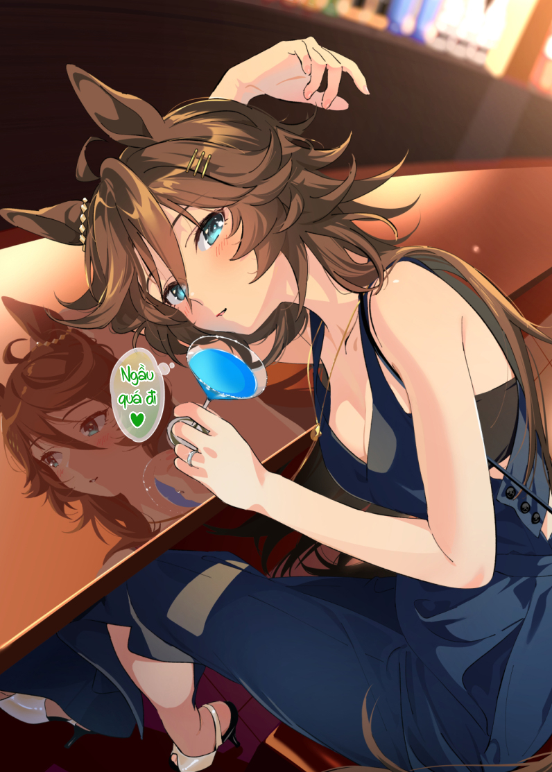 Uma Musume Pretty Derby - Hanayome CB 100 Kei Cảnh 2: Mơ màng ngắm nhìn huấn luyện viên trong bộ vest tại bữa tiệc sau đám cưới. 第1页