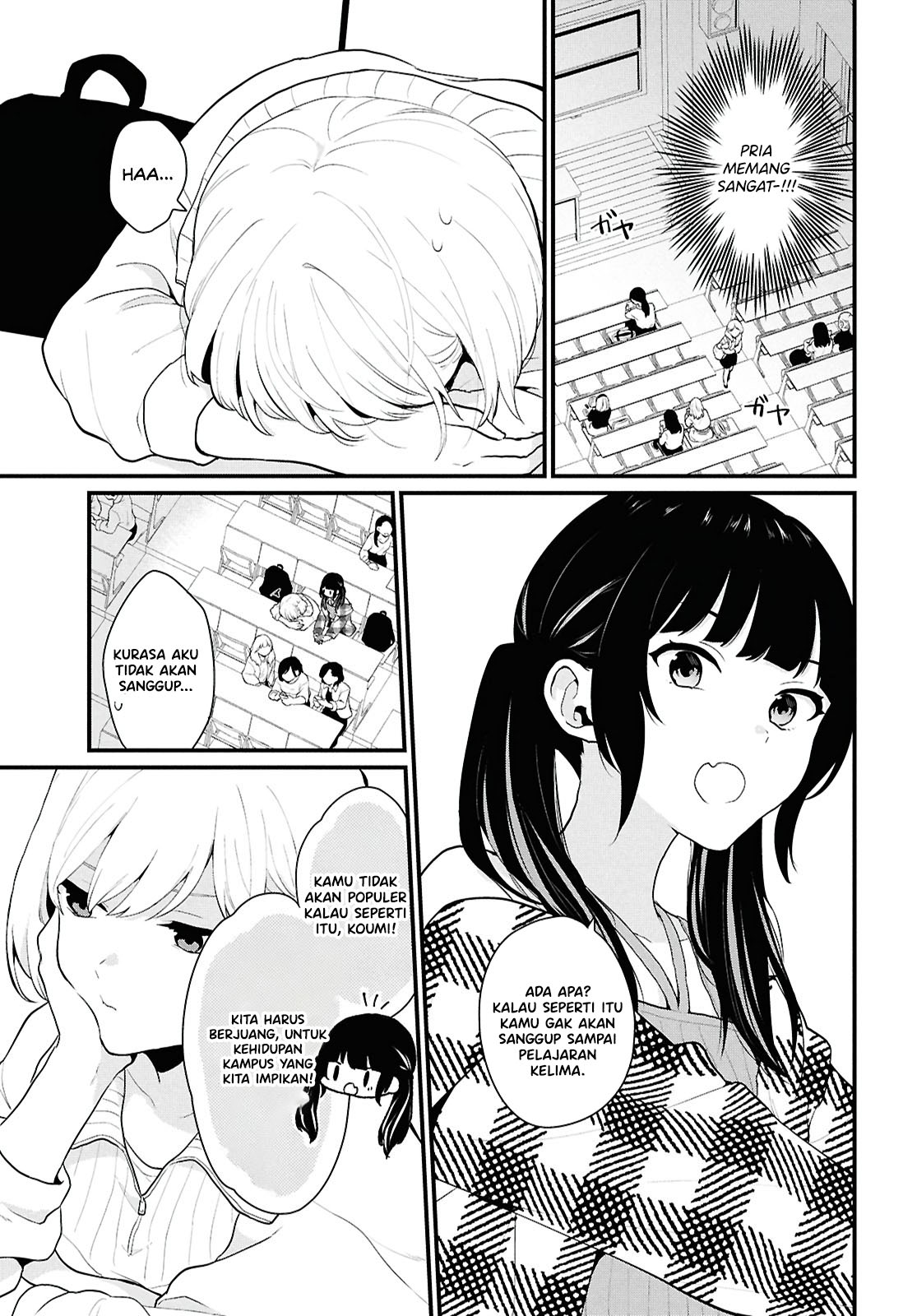 Danjo-hi 1:5 no Sekai demo Futsuu ni Ikirareru to Omotta? ~Gekiomoi Kanjou na Kanojo-tachi ga Mujikaku Danshi ni Honrou Saretara~ Ketika Perasaan Cinta Gadis Dipermainkan Oleh Pria Polos 第15页