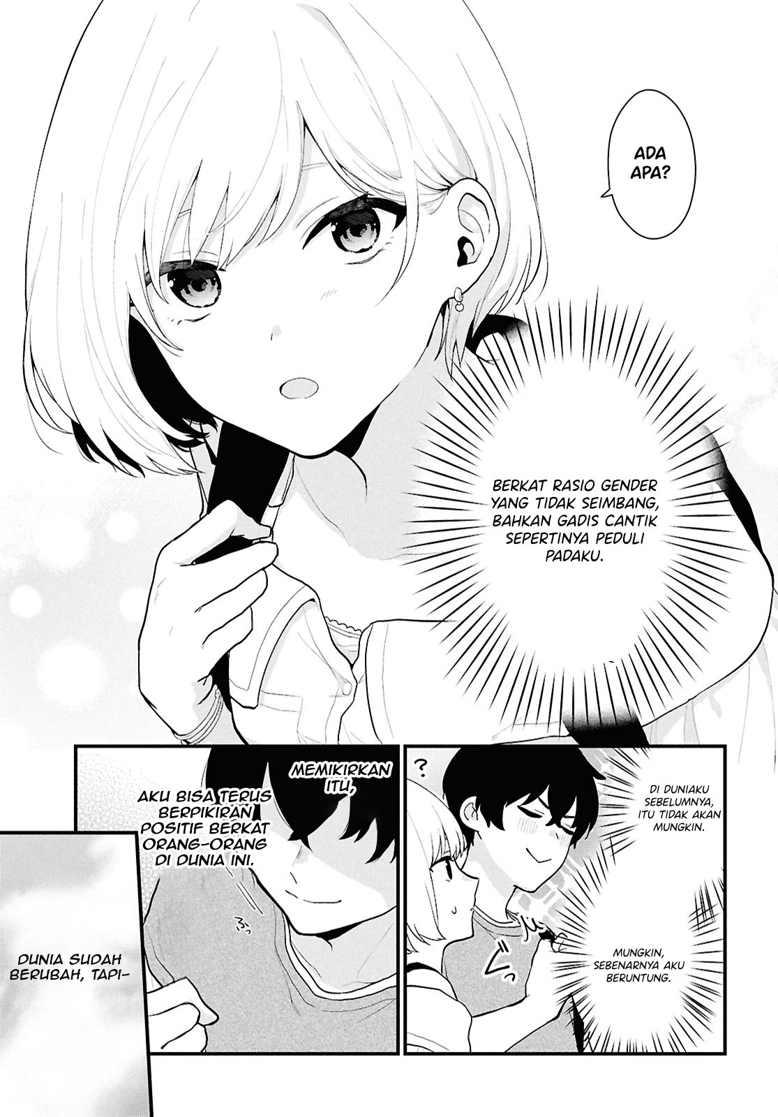 Danjo-hi 1:5 no Sekai demo Futsuu ni Ikirareru to Omotta? ~Gekiomoi Kanjou na Kanojo-tachi ga Mujikaku Danshi ni Honrou Saretara~ Ketika Perasaan Cinta Gadis Dipermainkan Oleh Pria Polos 第9页