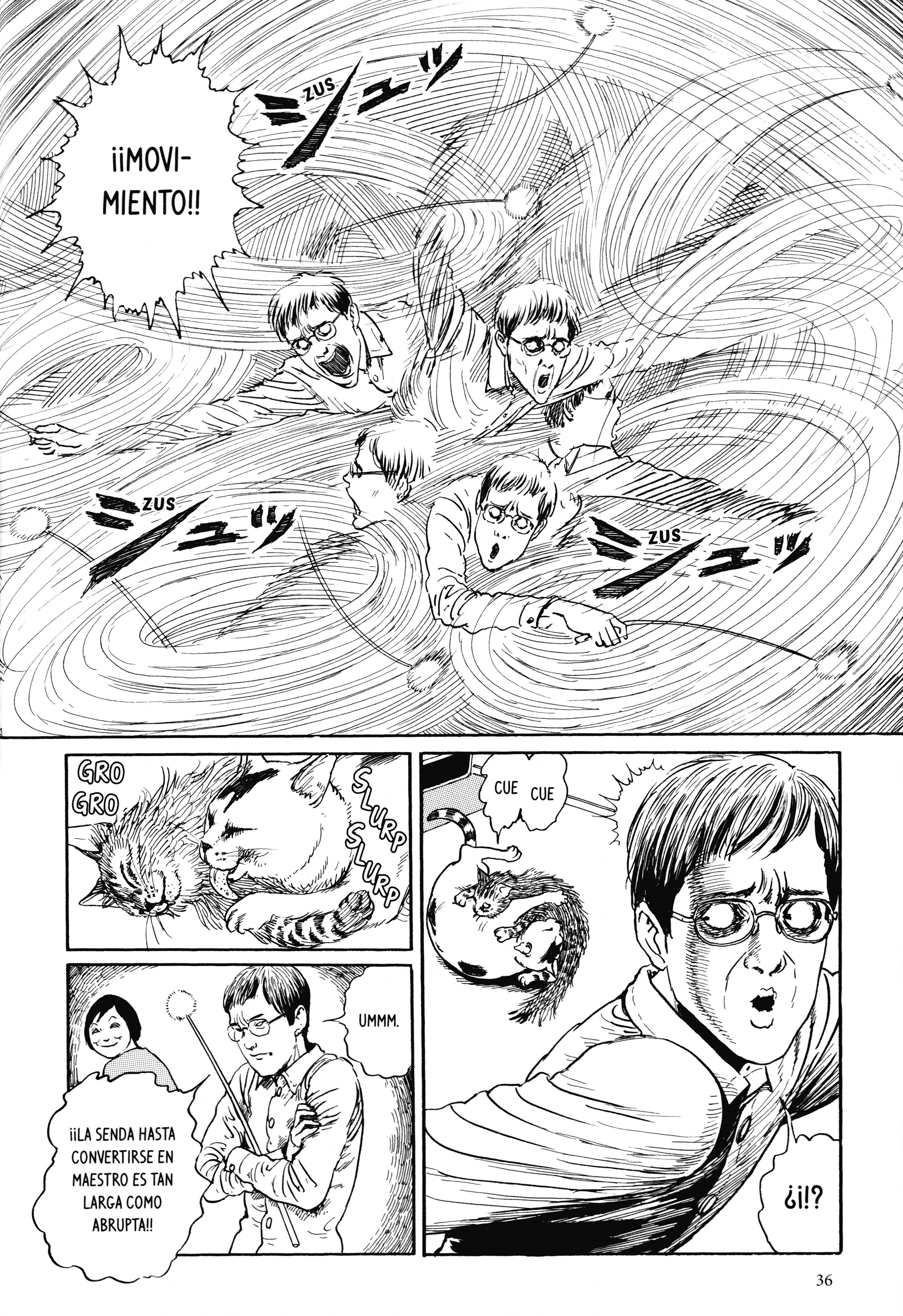 Junji Ito's Cat Diary: Yon & Mu ¡¡Lucha feroz!! Jugando con gatos 第10页