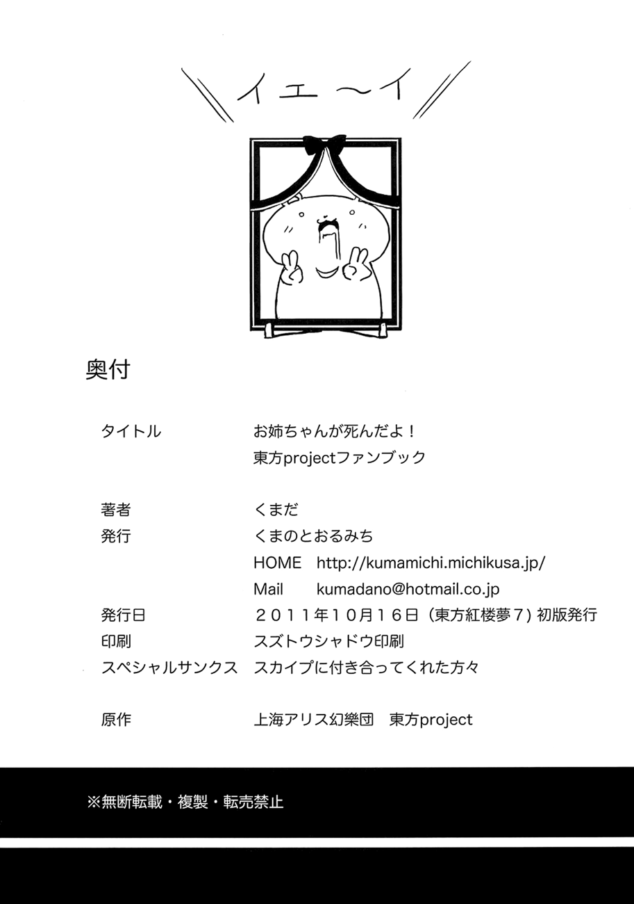Touhou - Onee-chan Has Died (Doujinshi) Oneshot 第18页
