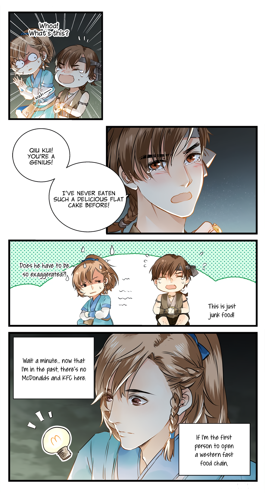 His Royal Highness is Hungry Why don't I get rich by selling hamburgers? 第7页