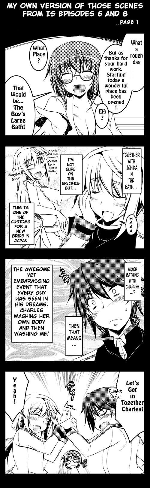Infinite Stratos - If Only... (Doujinshi) My own version of that scene in IS episode 6 & 8 第1页