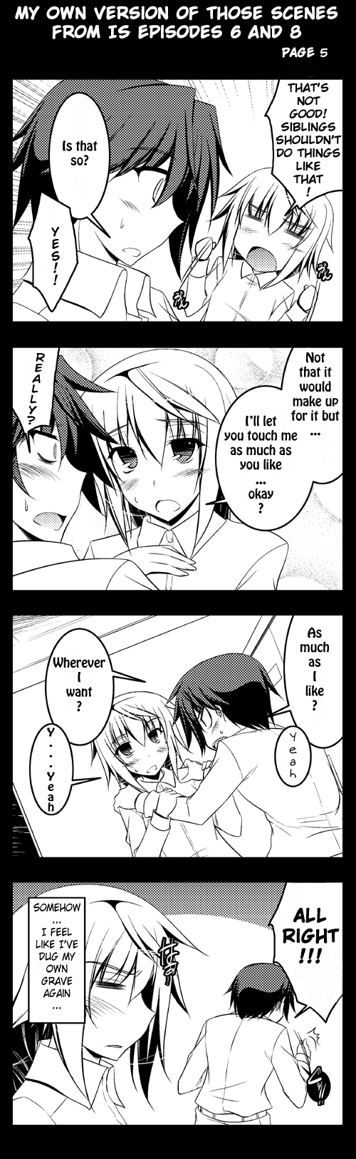 Infinite Stratos - If Only... (Doujinshi) My own version of that scene in IS episode 6 & 8 第5页