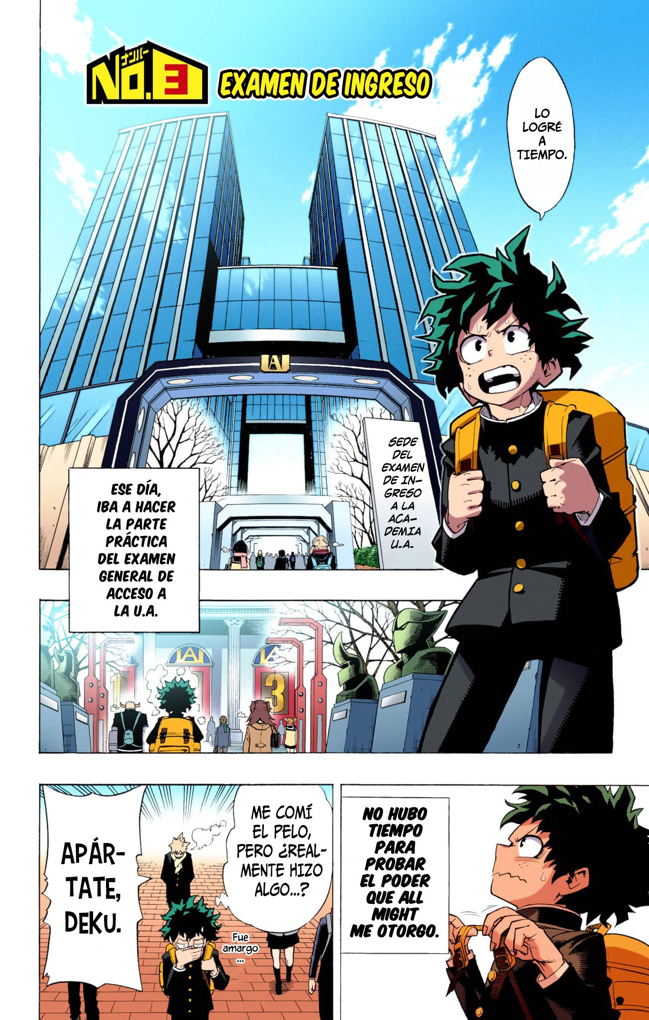 Boku no Hero Academia (Official Colored) Examen de ingreso 第3页
