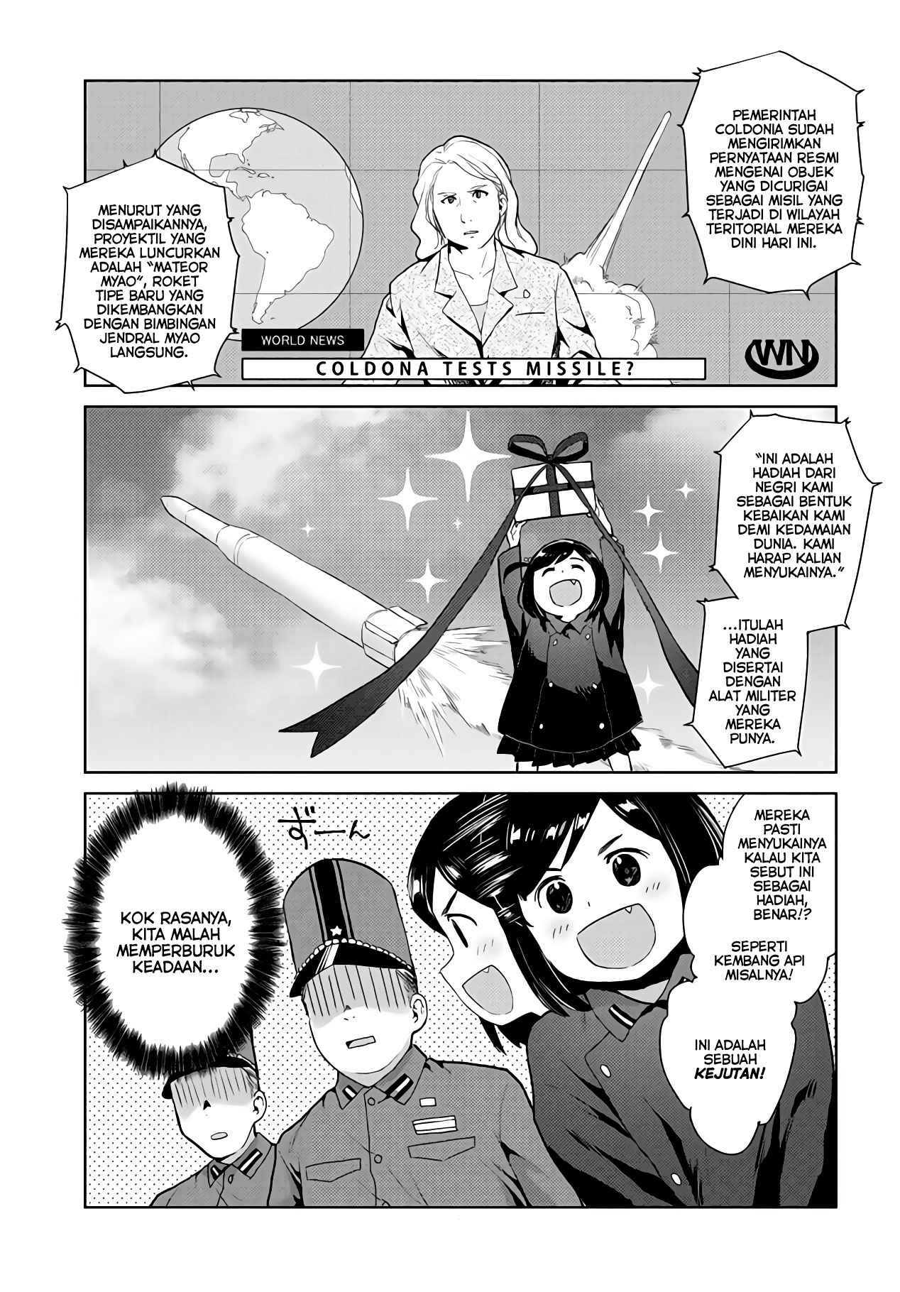Oh, Our General Myao Myao yang mana, Yang Nggak Sengaja Menembakan Misil. 第9页