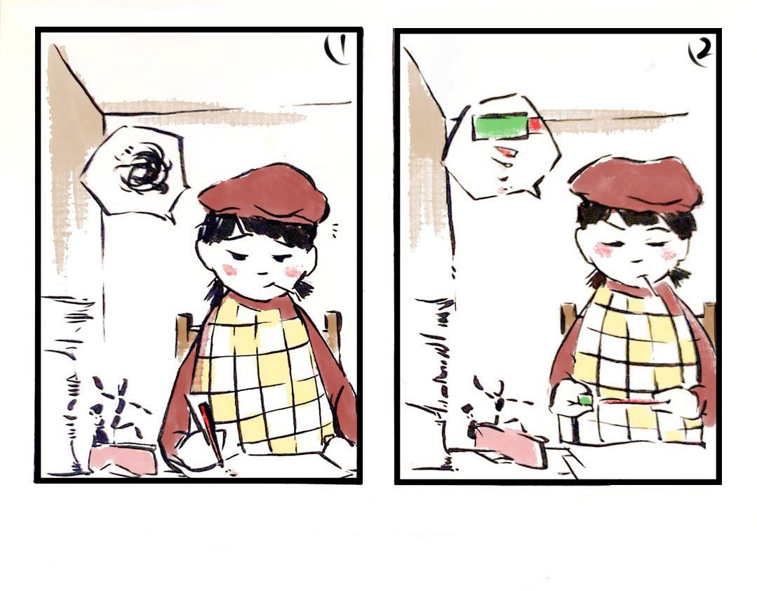 D精灵 第二话【四格漫画】——回忆 第1页